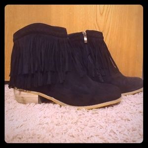 Fringe Booties size 10